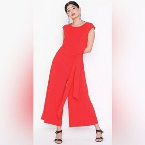 Lauren Ralph Lauren orange wide legged jumpsuit sz 2X